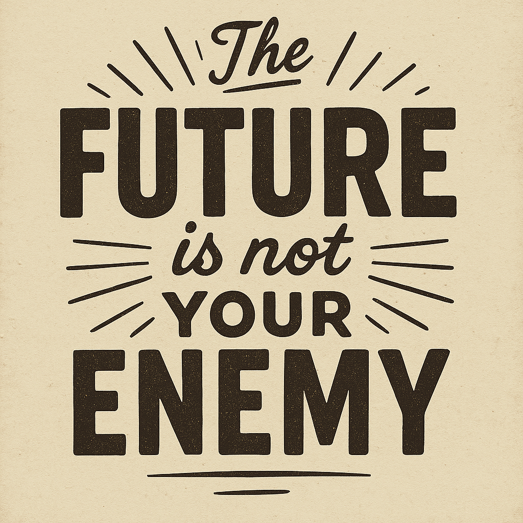 Latte mug - The Future Is Not Your Enemy